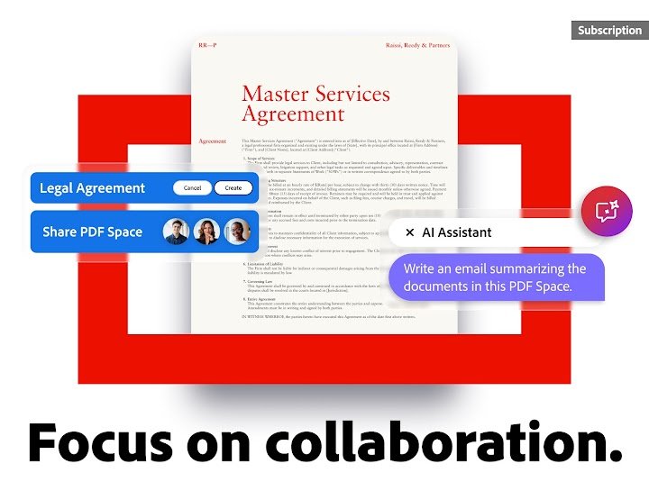 Adobe Acrobat Reader: Edit PDF screenshot